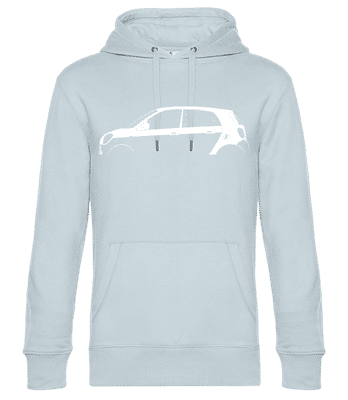 'Smart Forfour (W453)' Silhouette - Sweat à capuche standard homme - Bleu clair - Devant