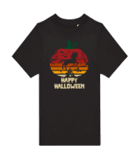 Happy Halloween - Dětské tričko B&C - Černá - Napřed
