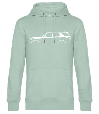 'Land Rover Discovery (2017)' Silhouette - Männer Standard Hoodie - Mintgrün - Vorne