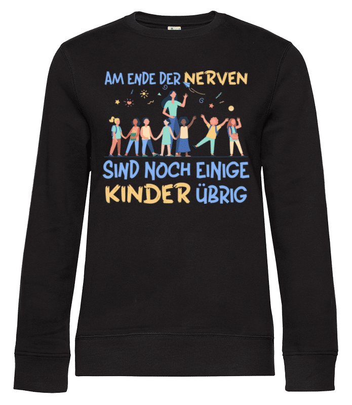 Vorschau: Am Ende Der Nerven - Frauen Standard Pullover - Schwarz - Vorne