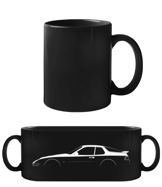 Aperçu: 'Porsche 968 Clubsport' Silhouette - Tasse Noire - Noir - Devant