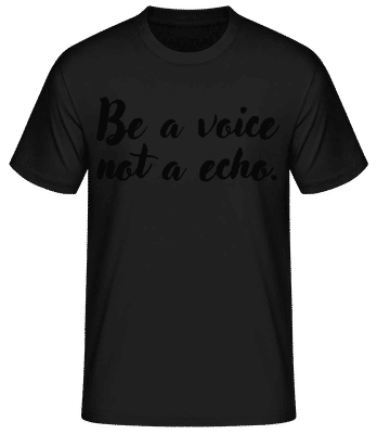 Be A Voice - Pánske basic tričko - Čierna - Predné