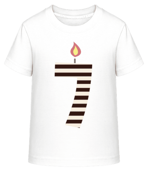 Aperçu: Bougie D'Anniversaire - T-shirt shirtinator Enfant - Blanc - Devant
