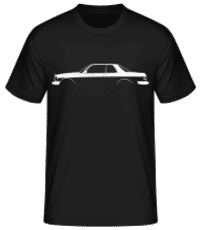 'Mercedes-Benz 280 CE C123' Silhouette - Männer Basic T-Shirt - Schwarz - Vorne