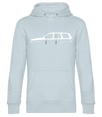 'Jeep Grand Cherokee (ZJ)' Silhouette - Männer Standard Hoodie - Hellblau - Vorne