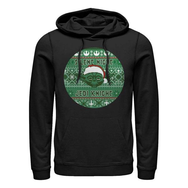 Aperçu: Star Wars - Yoda Silent One - Christmas - Unisex Sweat à capuche - Noir - Devant