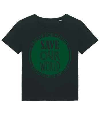 Save Our World - Women's organic T-shirt Stanley Stella 2.0 - Black - Front