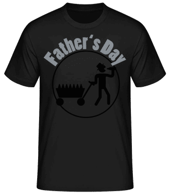 Father's Day Icon Letters - Männer Basic T-Shirt - Schwarz - Vorne