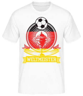 Weltmeister - Männer T-Shirt B&C - Weiß - Vorne