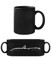 'Mazda MX-5 Miata NB' Silhouette · Schwarze Tasse