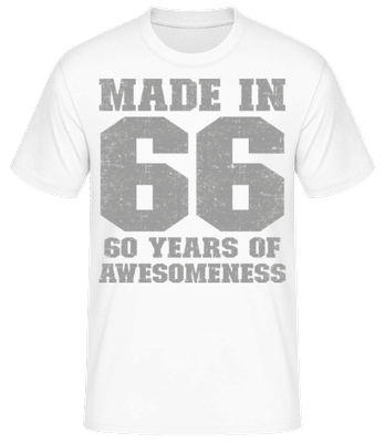 60 Years Of Awesomeness - Men's Basic T-Shirt - White - Front