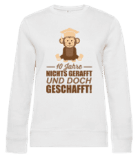 10 Jahre Nichts Gerafft - Frauen Standard Pullover - Weiß - Vorne