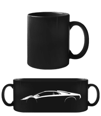 'Lamborghini Diablo SV' Silhouette · Schwarze Tasse
