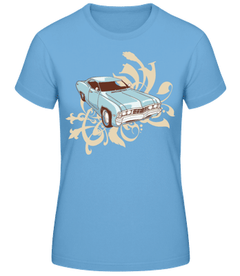 Car Comic - Women's Basic T-Shirt - Light blue - Front