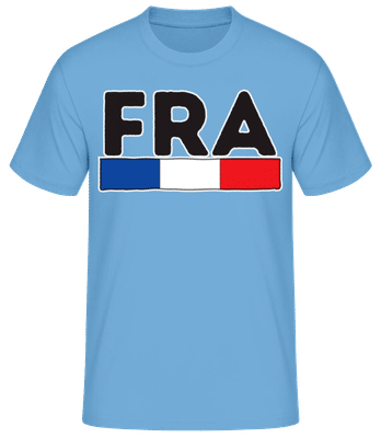 Football France - T-shirt standard Homme - Bleu clair - Devant