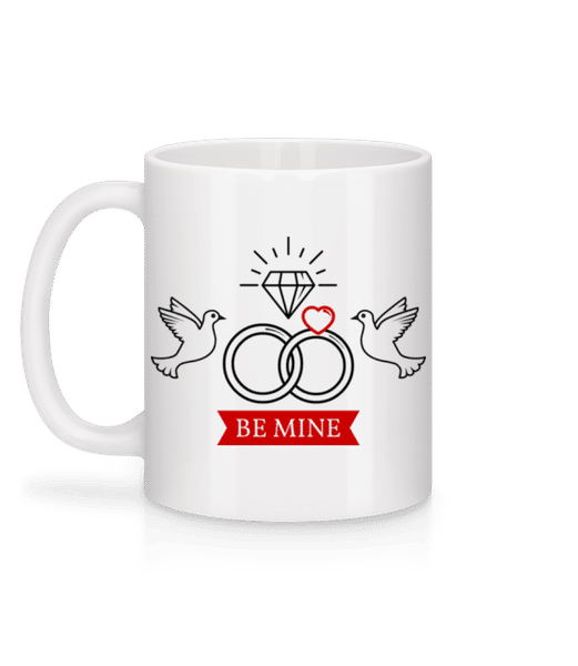 Vorschau: Valentine's Day Be Mine - Tasse - Weiß - Hinten