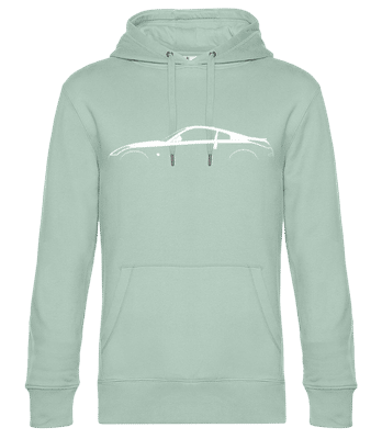 'Nissan 350Z' Silhouette - Sweat à capuche standard homme - Menthe verte - Devant