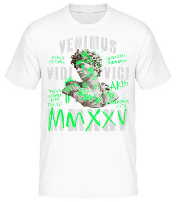 Abi Venimus Vidi Vici - Männer Basic T-Shirt - Weiß - Vorne