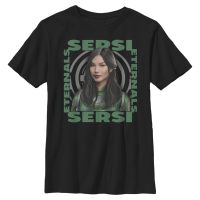 Marvel - Eternals - Sersi Hero Box - Kids T-Shirt - Black - Front