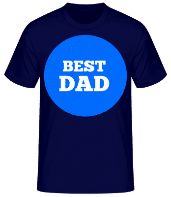 Best Dad - Männer Basic T-Shirt - Marine - Vorne