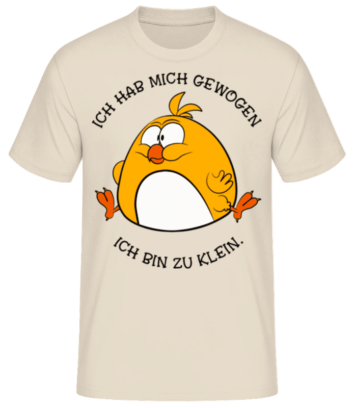 Vorschau: Ich Hab Mich Gewogen - Männer Basic T-Shirt - Creme - Vorne