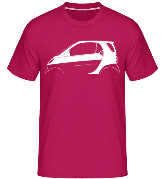 Preview: 'Smart Fortwo (W451)' Silhouette - Shirtinator Men's T-Shirt - Magenta - Front