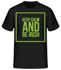 Keep Calm And Be Irish Logo Green · Men's Basic T-Shirt