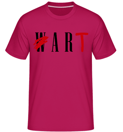 Art Not War -  Shirtinator Men's T-Shirt - Magenta - Front