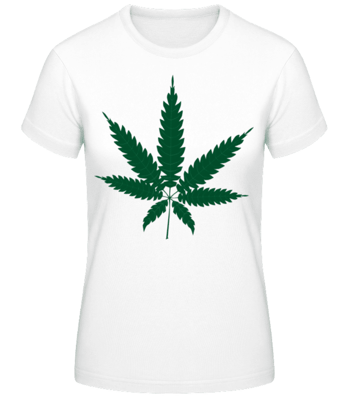 Aperçu: Cannabis - T-shirt femme B&C - Blanc - Devant