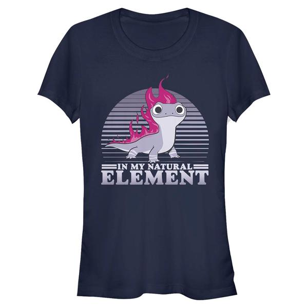 Aperçu: Disney - La Reine des neiges - Bruni Element Flames - Femme T-shirt - Bleu marine - Devant