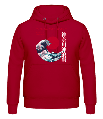 Kanagawa - Männer Hoodie - Beere - Vorne