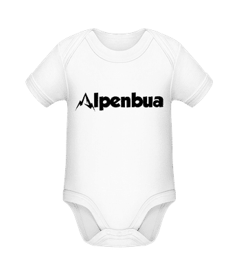 Alpenbua - Baby Bio Strampler - Weiß - Vorne