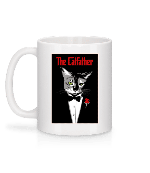 Aperçu: The Catfather - Mug en céramique blanc - Blanc - Derrière