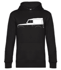 'Land Rover Series I' Silhouette - Sudadera estándar para hombre - Negro - delante