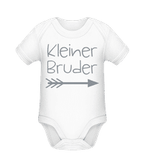 Kleiner Bruder Grau · Baby Bio Strampler
