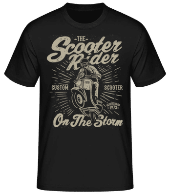 Scooter Rider - Pánské basic tričko - Černá - Napřed