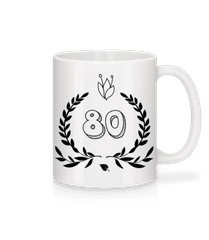 Anniversaire Des Années 80 · Mug en céramique blanc