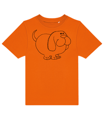 Kids Comic - Dog - Kids B&C T-Shirt - Orange - Front