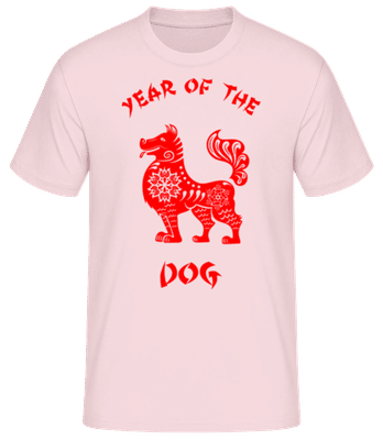 Chinese Zodiac Year Of The Dog - T-shirt standard Homme - Rose - Devant