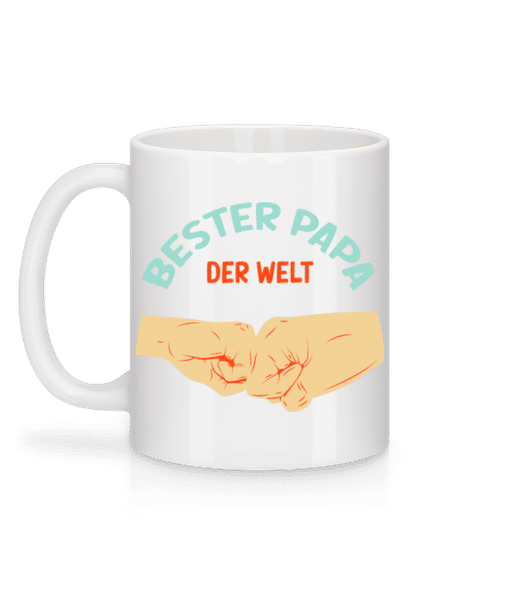 Vorschau: Bester Papa der Welt - Tasse - Weiß - Hinten