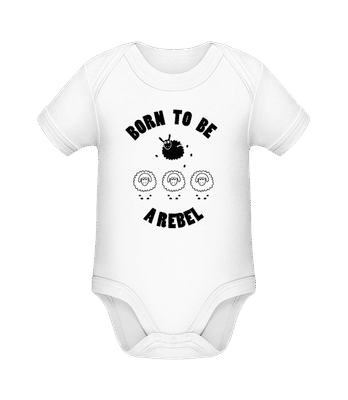 Born To Be A Rebel - Bio body pro děti - Bílá - Napřed