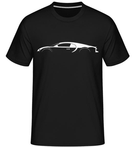 Aperçu: 'Bugatti Chiron Super Sport' Silhouette - T-Shirt Shirtinator homme - Noir - Devant
