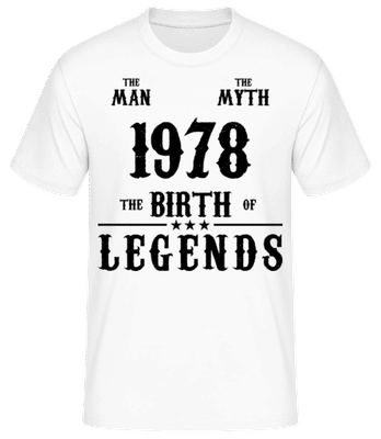 The Myth 1978 - Men's Basic T-Shirt - White - Front