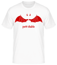 Petit Diable Rouge - T-shirt homme B&C - Blanc - Devant
