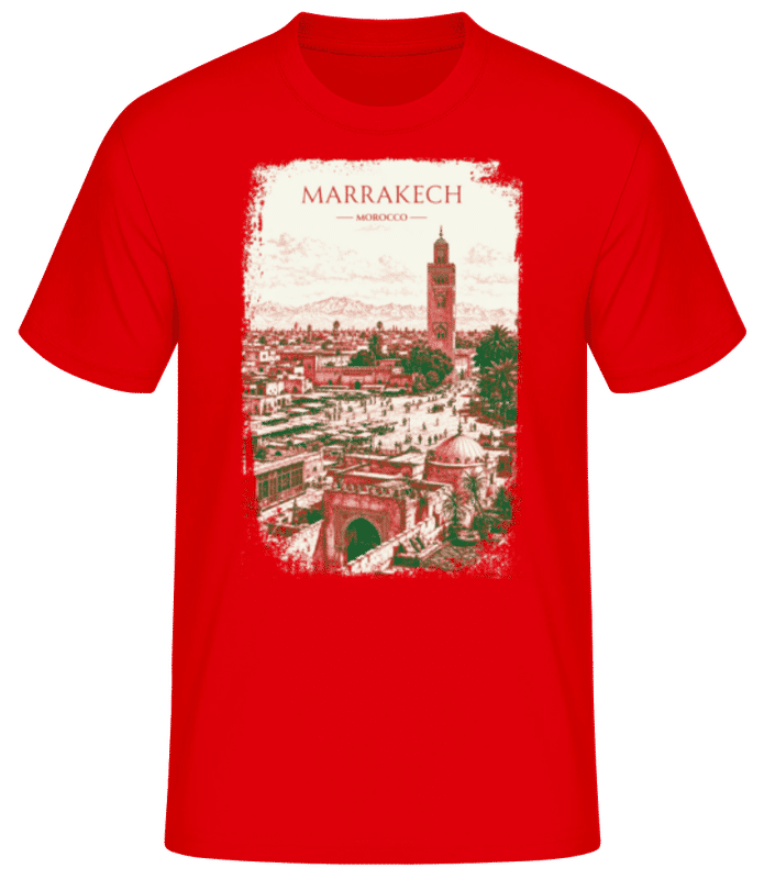 Preview: Marrakech Morocco - Men's B&C T-Shirt - Red - Front