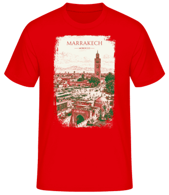 Marrakech Morocco - Men's B&C T-Shirt - Red - Front