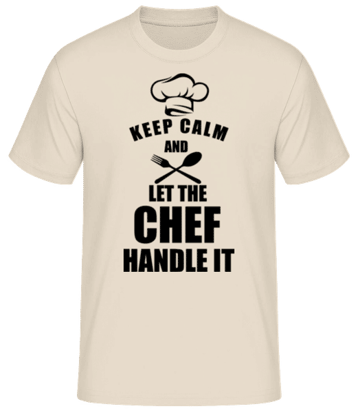Aperçu: Keep Calm Chef Black - T-shirt standard Homme - Crème - Devant
