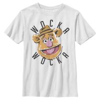 Disney Classics - Muppets - Fozzie Wocka Wocka - Niños Camiseta - Blanco - delante