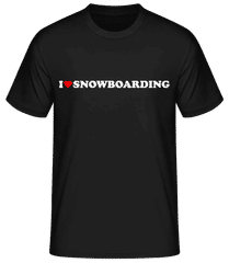 I Love Snowboarding · Men's Basic T-Shirt