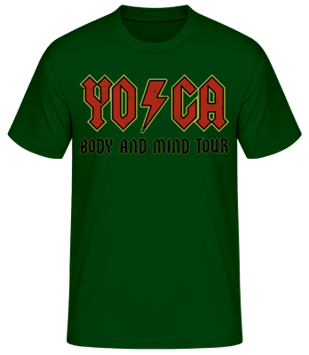 Yoga Body And Mind - Men's Basic T-Shirt - Bottle green - Front